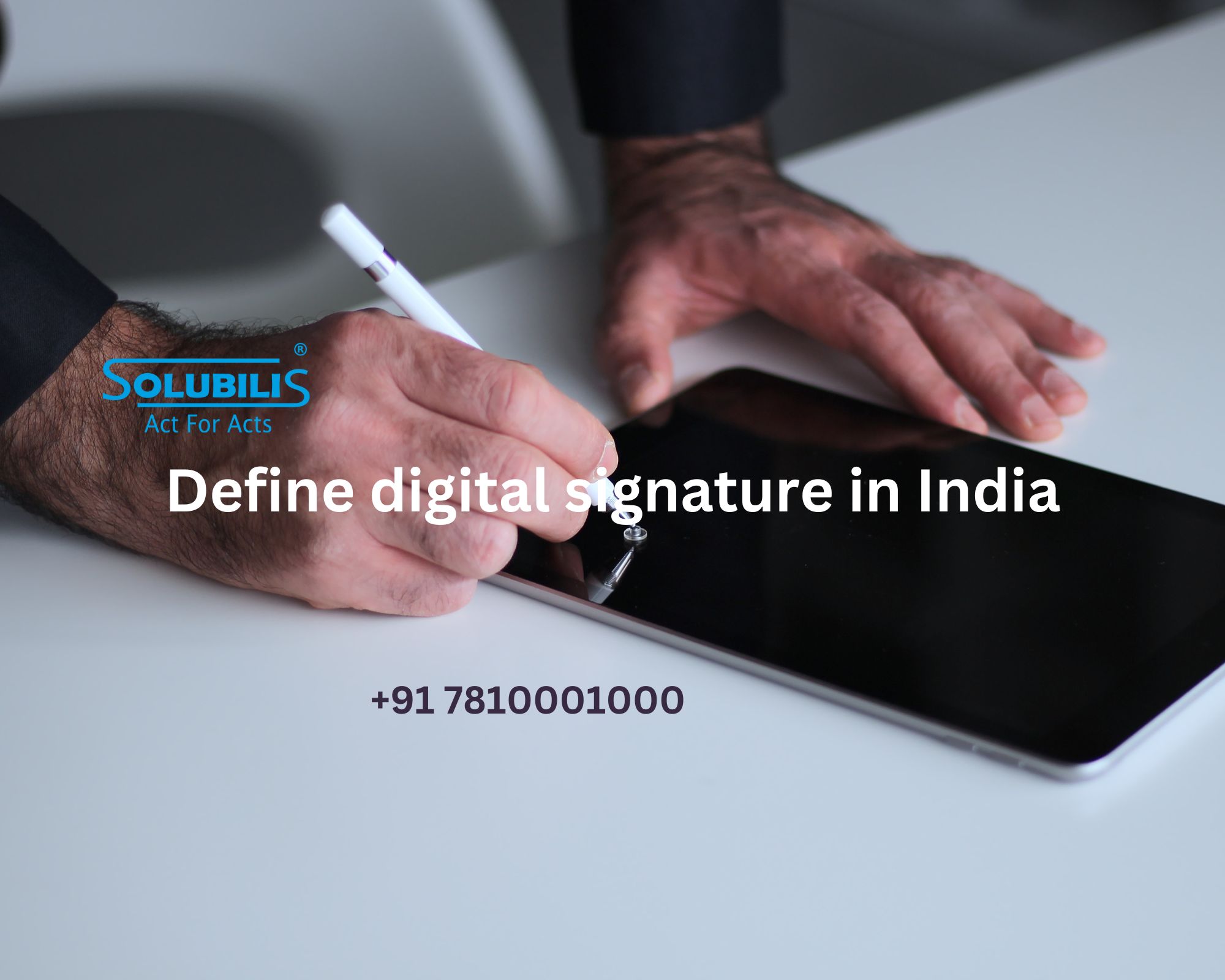 Define digital signature in India